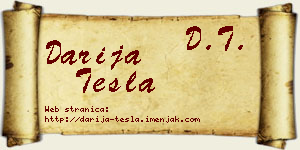Darija Tesla vizit kartica